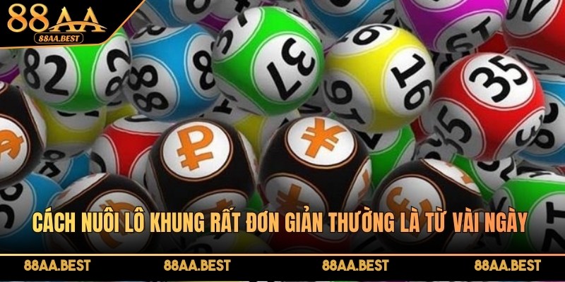 Cách nuôi lô khung rất đơn giản thường là từ vài ngày đến vài tuần